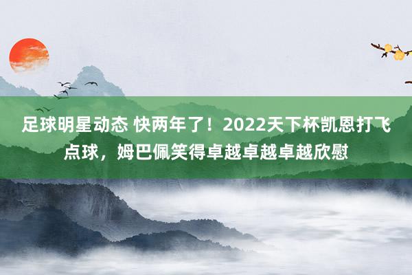 足球明星动态 快两年了！2022天下杯凯恩打飞点球，姆巴佩笑得卓越卓越卓越欣慰