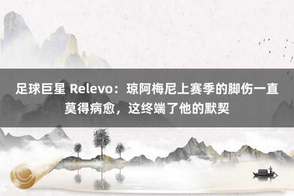 足球巨星 Relevo：琼阿梅尼上赛季的脚伤一直莫得病愈，这终端了他的默契