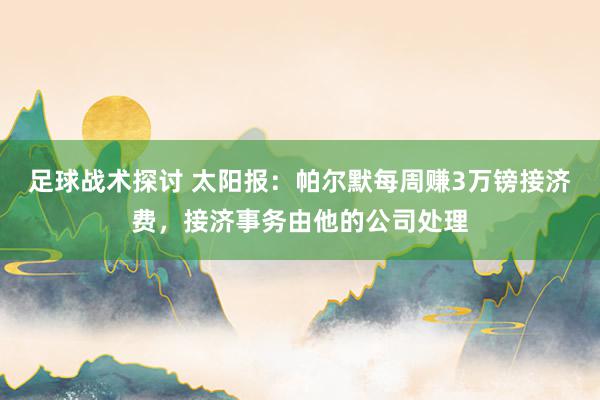 足球战术探讨 太阳报：帕尔默每周赚3万镑接济费，接济事务由他的公司处理