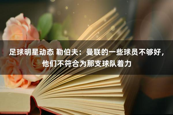 足球明星动态 勒伯夫：曼联的一些球员不够好，他们不符合为那支球队着力