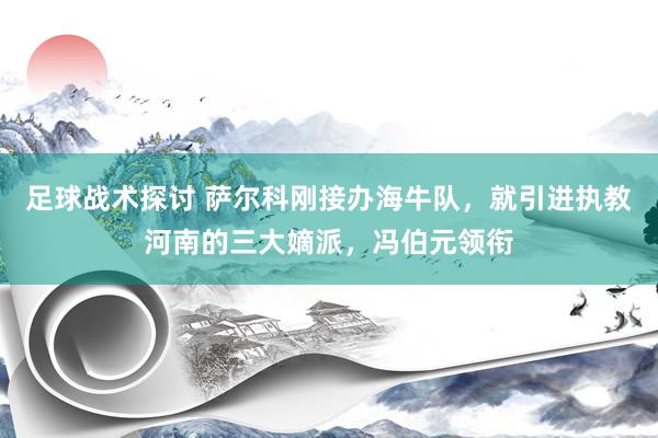 足球战术探讨 萨尔科刚接办海牛队，就引进执教河南的三大嫡派，冯伯元领衔